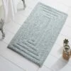 Knightsbridge Stylish And Comfortable All Season Traditional Racetrack Design Cotton Bath Rug Light Blue -Bathroom Products Store GUEST 67457136 235d 4dde 8cf8 1757c6c2a497