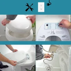 Electronic Smart Toilet Seat Fits Elongated Toilets White - BidetMate -Bathroom Products Store GUEST 676eb390 fc26 4a99 b6d7 19cffbe55935