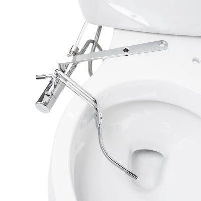 Side-Mounted All Metal Attachable Bidet with Adjustable Spray Wand Dual Temperature Silver - Brondell Side-Mounted All Metal Attachable Bidet With Adjustable Spray Wand Dual Temperature Silver - Brondell -Bathroom Products Store GUEST 688a9dc2 6026 4648 8a06 9cdaefc63123