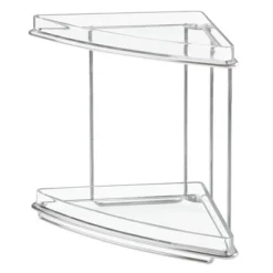 MDesign Metal Bathroom Vanity Corner Storage Caddy, 2 Shelves -Bathroom Products Store GUEST 68e302f9 1c50 4179 a100 4e2d867922ba