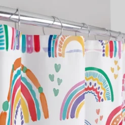 Rainbow Hearts Shower Curtain - Allure Home Creations -Bathroom Products Store GUEST 68f48127 e284 4de4 9ee4 9369b9e4885b