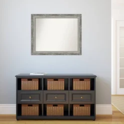 33" X 27" Non-Beveled Waveline Silver Narrow Bathroom Wall Mirror - Amanti Art 5 33" X 27" Non-Beveled Waveline Silver Narrow Bathroom Wall Mirror - Amanti Art -Bathroom Products Store GUEST 695faef4 07e2 4105 8712 d753e8e08bfd