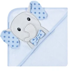 Hudson Baby Infant Boy Cotton Rich Hooded Towels, Blue Dots Gray Elephant, One Size -Bathroom Products Store GUEST 696a37bb 46b0 4784 9de7 e2a67044b128