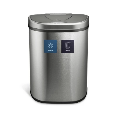 Nine Stars 18.5gal Motion Sensor D-Shape Stainless Steel Recycling Trash Can Nine Stars 18.5gal Motion Sensor D-Shape Stainless Steel Recycling Trash Can -Bathroom Products Store GUEST 697fd588 19fd 425b accc f9729d4b8fd4