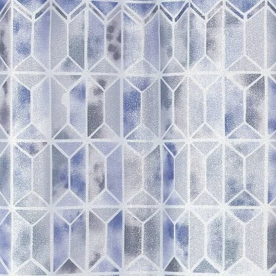Hexagon Border Shower Curtain Blue - Allure Home Creation Hexagon Border Shower Curtain Blue - Allure Home Creation -Bathroom Products Store GUEST 69ea5f76 6894 47ee 8010 6d85477cc1a9