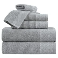 Market & Place Turkish Cotton Luxury 6-Piece Bath Towel Set -Bathroom Products Store GUEST 6b2f3d6d 03c4 4334 8be1 99fefcf874c8