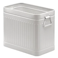 MDesign Metal Rectangle Trash Can Wastebasket, Garbage Bin, Handles -Bathroom Products Store GUEST 6c9e215d 8b9c 4a96 9a08 9163f4b7c998
