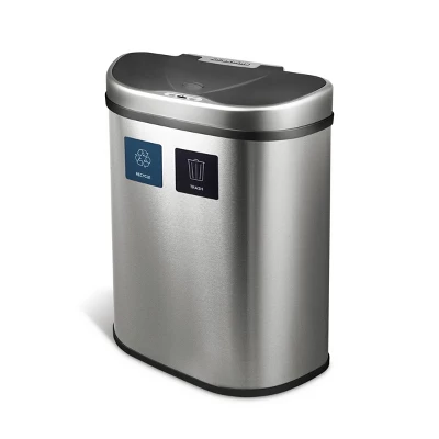 Nine Stars 18.5gal Motion Sensor D-Shape Stainless Steel Recycling Trash Can Nine Stars 18.5gal Motion Sensor D-Shape Stainless Steel Recycling Trash Can -Bathroom Products Store GUEST 6cdf9cbb b3a8 4575 9df1 2273159e3fad