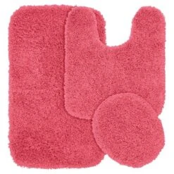 3pc Jazz Shaggy Washable Nylon Bath Rug Set - Garland -Bathroom Products Store GUEST 6d3a4662 eefc 4e57 8b63 6656f5951608