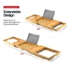 Bathtub Caddy - Foldable Expandable Size, Fits Most Tubs Waterproof Bathtub Tray & Caddy Tray Holder For Wine Glass, Book, Soap, Phone - Homeitusa -Bathroom Products Store GUEST 6eff3976 a899 4399 9f71 4c6a110445a4