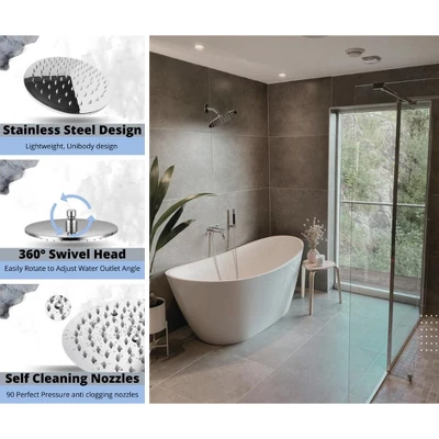 Maison High Pressure 8" Modern Rainfall Showerhead Brushed Nickel Luxury Showerhead -Tool Free Installation - Best Showerhead, Bathroom Essential Maison High Pressure 8" Modern Rainfall Showerhead Brushed Nickel Luxury Showerhead -Tool Free Installation - Best Showerhead, Bathroom Essential -Bathroom Products Store GUEST 71a55f00 bc2a 4b8d 9fd7 02630d84143d