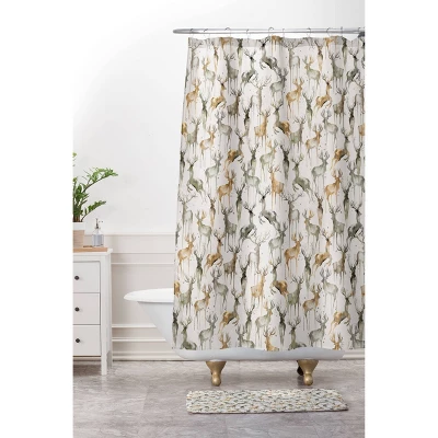 Ninola Design Watercolor Deer Christmas Shower Curtain - Deny Designs Ninola Design Watercolor Deer Christmas Shower Curtain - Deny Designs -Bathroom Products Store GUEST 71be952b 85f8 42d4 9395 7b001b412a0a