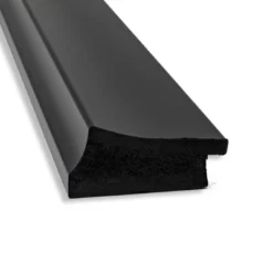 30" X 30" Non-Beveled Grand Narrow Bathroom Wall Mirror Black - Amanti Art