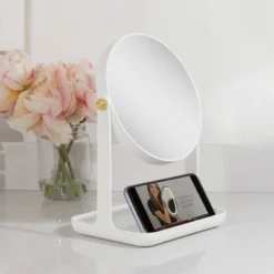10.5" Round Back To School Makeup Mirror With Accessory Tray And Phone Holder - Zadro 8 10.5" Round Back To School Makeup Mirror With Accessory Tray And Phone Holder - Zadro -Bathroom Products Store GUEST 71fc2b2d d347 403e 9b0c 9b8ebba3f607