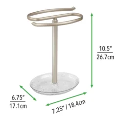 MDesign Fingertip Towel Holder/Tray For Bath Vanity Countertops -Bathroom Products Store GUEST 72ede7d0 33da 48ea 9d0a a5848f9ecc96