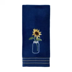 2pk Sunflower In A Jar Hand Towel Blue - SKL Home