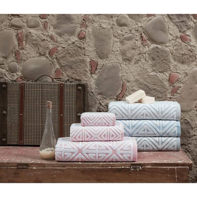6pc Glamour Turkish Cotton Bath Towel Set Pink - Enchante Home 6pc Glamour Turkish Cotton Bath Towel Set Pink - Enchante Home -Bathroom Products Store GUEST 7399c55f 081b 4c2d b944 acad1ac68f7d 1