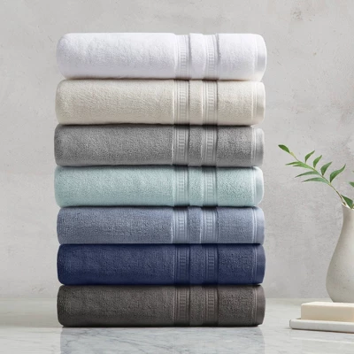 6pc Plume Cotton Feather Touch Antimicrobial Towel Set Navy - Beautyrest 6pc Plume Cotton Feather Touch Antimicrobial Towel Set Navy - Beautyrest -Bathroom Products Store GUEST 73e147b7 0df5 4a1e 8d4f 6160f15877b3