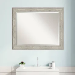 Crackled Framed Bathroom Vanity Wall Mirror Metallic - Amanti Art 7 Crackled Framed Bathroom Vanity Wall Mirror Metallic - Amanti Art -Bathroom Products Store GUEST 74e12873 1cf6 489b 9e4a cf63659a2146