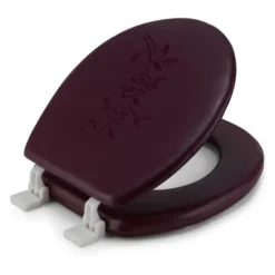 J&V Textiles Embroidered Soft Round Toilet Seat With Easy Clean & Change Hinge, Padded -Bathroom Products Store GUEST 756748be 5fcc 4409 a3f3 b724755c0b6b