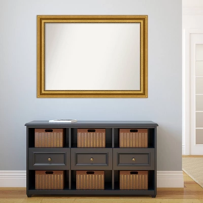 44" x 33" Non-Beveled Parlor Bathroom Wall Mirror Gold - Amanti Art 44" X 33" Non-Beveled Parlor Bathroom Wall Mirror Gold - Amanti Art -Bathroom Products Store GUEST 75eb5cc9 736c 409a 8cae 57ec0d94ee52