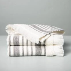 Multistripe Bath Towels Cream/Gray - Hearth & Hand™ With Magnolia -Bathroom Products Store GUEST 78ade48d d25d 4e09 b83f 227a74722f75