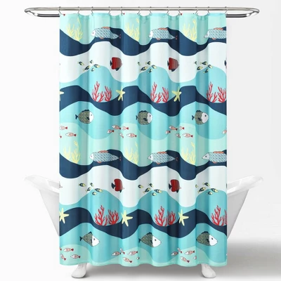 72"x72" Kids' Sea Life Shower Curtain Blue - Lush Décor 72"x72" Kids' Sea Life Shower Curtain Blue - Lush Décor -Bathroom Products Store GUEST 79567983 9c4e 4867 98c9 8e107f07202d