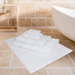 Terry Towel Combination 5pc Set White - Linum Home Textiles -Bathroom Products Store GUEST 79b7bf00 75e5 438b 951e 147c2925ba8c