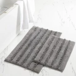 Modern Threads 2 Pack 100% Polyester Bath Mat, Chenille. -Bathroom Products Store GUEST 7b5b547c acf5 4dba b242 f934e07f8291