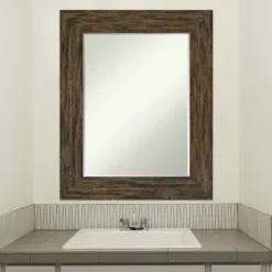Amanti Art Fencepost Petite Bevel Wood Bathroom Wall Mirror 5 Amanti Art Fencepost Petite Bevel Wood Bathroom Wall Mirror -Bathroom Products Store GUEST 7bd96958 28f3 4c23 af01 1e5992924352