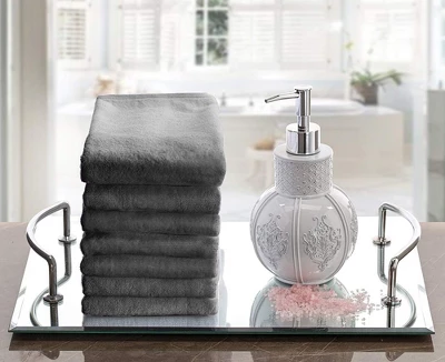 Creative Scents Cotton velour Set of 4 Towels - Gray Creative Scents Cotton Velour Set Of 4 Towels - Gray -Bathroom Products Store GUEST 7befdeac cc73 43fe a3bc 3e0b5da4eab1