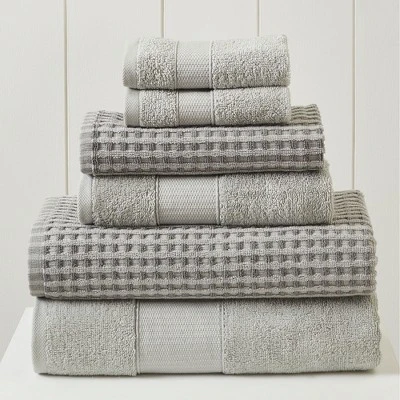 Modern Threads 6 Piece Yarn Dyed Jacquard Towel Set, Cobblestone. Modern Threads 6 Piece Yarn Dyed Jacquard Towel Set, Cobblestone. -Bathroom Products Store GUEST 7cfc02ab 2123 4714 82c8 d1af7b8f0cbe