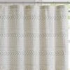 Chase Shower Curtain Off White/Black - Brooklyn Loom