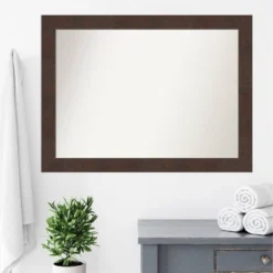43" X 32" Non-Beveled Wildwood Brown Bathroom Wall Mirror - Amanti Art 9 43" X 32" Non-Beveled Wildwood Brown Bathroom Wall Mirror - Amanti Art -Bathroom Products Store GUEST 800d1fc0 a387 43fb 8967 93c9ad581311