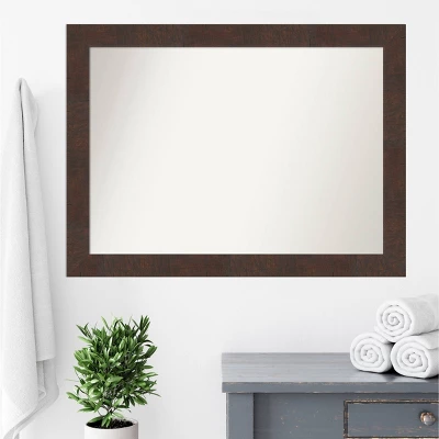43" x 32" Non-Beveled Wildwood Brown Bathroom Wall Mirror - Amanti Art 43" X 32" Non-Beveled Wildwood Brown Bathroom Wall Mirror - Amanti Art -Bathroom Products Store GUEST 800d1fc0 a387 43fb 8967 93c9ad581311