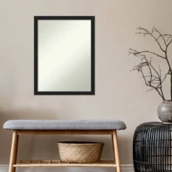 20" X 26" Non-Beveled Grace Narrow Bathroom Wall Mirror Brushed Metallic Black - Amanti Art 6 20" X 26" Non-Beveled Grace Narrow Bathroom Wall Mirror Brushed Metallic Black - Amanti Art -Bathroom Products Store GUEST 8210cb2c 6373 4d27 bece 66edd07d2196