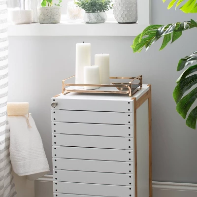 12"x6" Block Print Vanity Tray Gold - Home Details 12"x6" Block Print Vanity Tray Gold - Home Details -Bathroom Products Store GUEST 82df865d 1ffb 47a4 816d 3328b87132bc