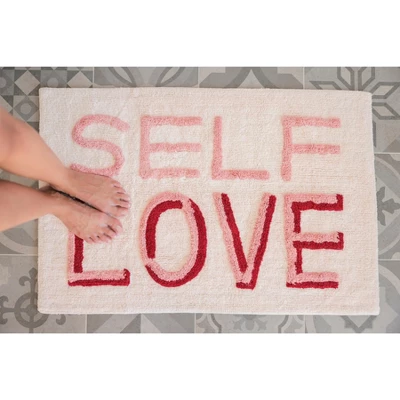Shiraleah "Self Love" Rectangle Bath Mat Shiraleah "Self Love" Rectangle Bath Mat -Bathroom Products Store GUEST 831d47df 61a2 484e a281 7436f2ff8e2a