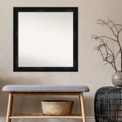 30" X 30" Non-Beveled Grand Narrow Bathroom Wall Mirror Black - Amanti Art 7 30" X 30" Non-Beveled Grand Narrow Bathroom Wall Mirror Black - Amanti Art -Bathroom Products Store GUEST 834896c6 9727 4028 b8b0 0a989d80d79f