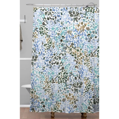 Blue Speckled Painting Watercolor Stains Shower Curtain Blue - Deny Designs Blue Speckled Painting Watercolor Stains Shower Curtain Blue - Deny Designs -Bathroom Products Store GUEST 84231536 2d0b 445c b54c 6715d188b0dc