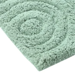 Knightsbridge Beautiful Circle Design Premium Quality Year Round Cotton With Non-Skid Back Bath Rug Sage 3 Knightsbridge Beautiful Circle Design Premium Quality Year Round Cotton With Non-Skid Back Bath Rug Sage -Bathroom Products Store GUEST 8426a0b9 d128 4416 a5a7 15c6ec5c6d7c