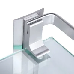 Vdomus 15.2" X 4.5" Rectangular Wall Mounted Glass Bathroom Shelf With Hand Towel Bar, Clear 4 Vdomus 15.2" X 4.5" Rectangular Wall Mounted Glass Bathroom Shelf With Hand Towel Bar, Clear -Bathroom Products Store GUEST 84caef41 ff23 4d6e a9b4 f24ca65f7188