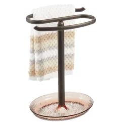 MDesign Fingertip Towel Holder/Tray For Bath Vanity Countertops -Bathroom Products Store GUEST 84e80e73 e670 49f3 80bc c351f22869df