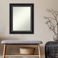 24" X 30" Non-Beveled Grand Bathroom Wall Mirror Black - Amanti Art 5 24" X 30" Non-Beveled Grand Bathroom Wall Mirror Black - Amanti Art -Bathroom Products Store GUEST 85eb41d1 ee9e 4243 9d5b f04e0926e631