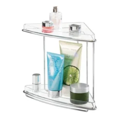 MDesign Metal Bathroom Vanity Corner Storage Caddy, 2 Shelves -Bathroom Products Store GUEST 875ad2e5 7a74 4302 9448 f1bbaf591bd6