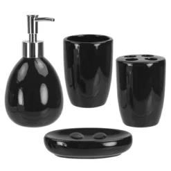 Home Basics 4 Piece Bath Accessory Set 5 Home Basics 4 Piece Bath Accessory Set -Bathroom Products Store GUEST 87c52234 e46b 4466 a49e 2eb0230e1a14