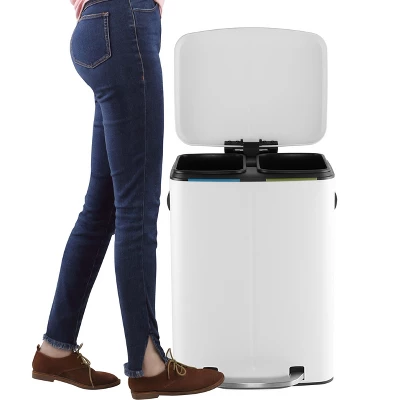 happimess Marco Rectangular 10.5-Gallon Double Bucket Trash Can with Soft-Close Lid Happimess Marco Rectangular 10.5-Gallon Double Bucket Trash Can With Soft-Close Lid -Bathroom Products Store GUEST 885afe80 45ce 46e4 811e dc2a19b91710