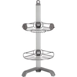 Simplehuman Corner Shower Caddy Stainless Steel/Anodized Aluminum Silver