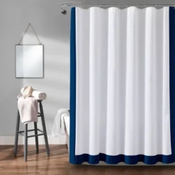 72"x72" Block Border Shower Curtain - Lush Décor 8 72"x72" Block Border Shower Curtain - Lush Décor -Bathroom Products Store GUEST 8a75ab37 c3c5 4020 a777 7f50195d9e7f