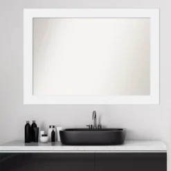 41" X 29" Non-Beveled Corvino Wood Bathroom Wall Mirror White - Amanti Art 7 41" X 29" Non-Beveled Corvino Wood Bathroom Wall Mirror White - Amanti Art -Bathroom Products Store GUEST 8bfc4ac8 5bfc 43a1 89de 1eda666d6aa9
